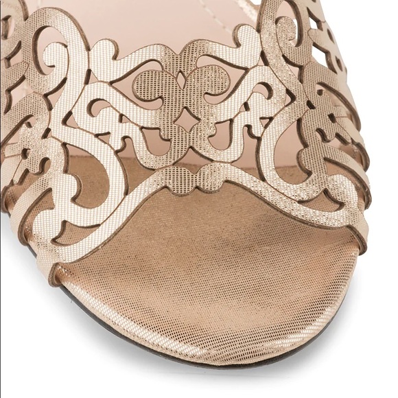 Klub Nico wedge sole gold occasional sandals - Picture 7 of 7